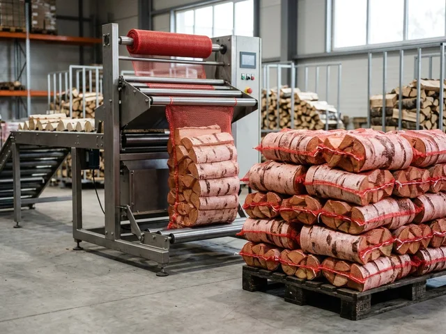 Фасовка дров в сетки 40 литров в Вербилках